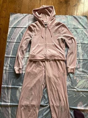 PLAYBOY Pink Velour Hoodie & Sweatpants Set